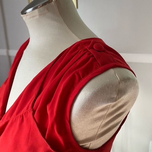 Red Dress - eShakti. Size 4/6 - Picture 4 of 9